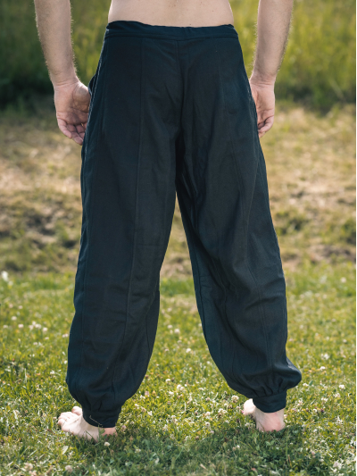 Trollfelsen Mittelalter Gewandung Ritterhose Tristan Schwarz Hinten